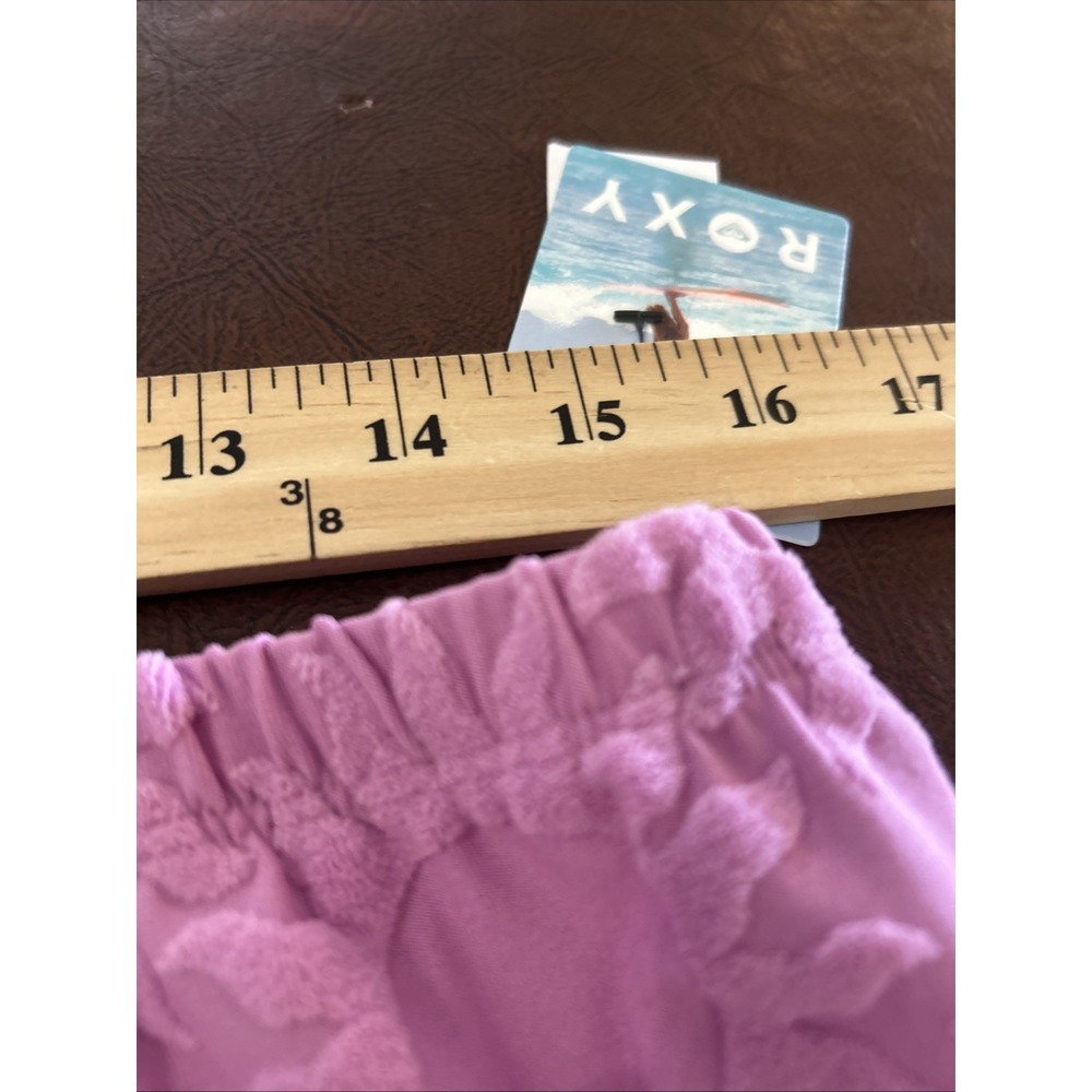 Roxy NEW LARGE Strapless Terry Large Romper Pink Lilac Beach Cover Up One Piece - Picture 6 of 16